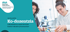 Conference to share co-teaching experiences on January 26 on the Eskoriatza campus