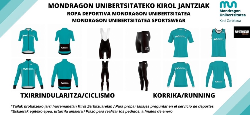 Mondragon Unibertsitatea sportswear